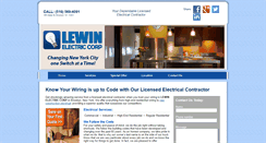 Desktop Screenshot of lewinelectric.com